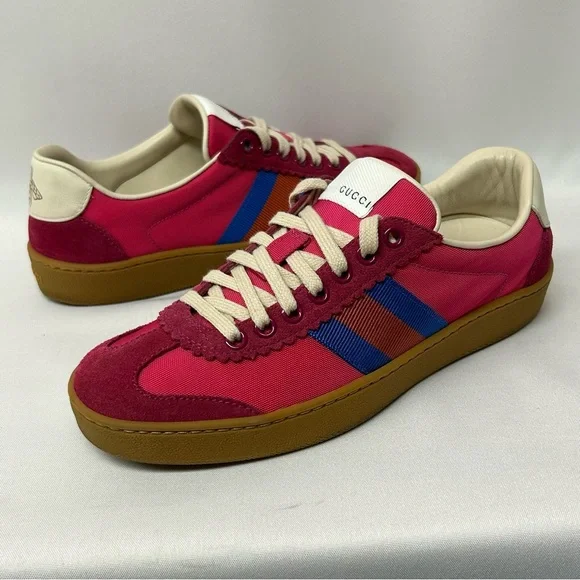 Gucci G74 Pink Low Top Women’s Sneakers Trainers 6 / 36 - Picture 7 of 13